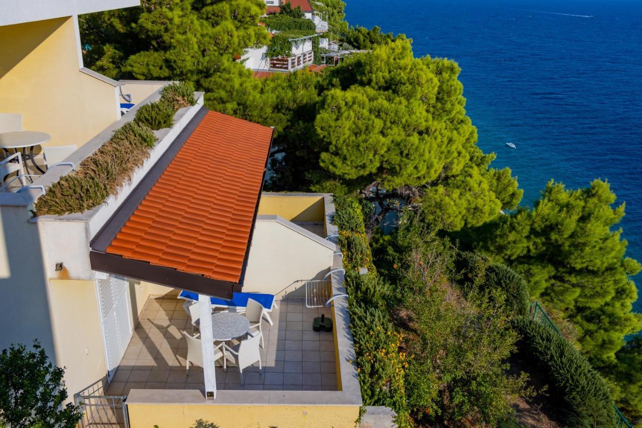 Luxury Apartments Villa Ruzmarina With New Heated Infinity Pool And Lounge Area Marusici  Zewnętrze zdjęcie