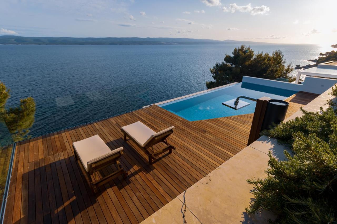 Luxury Apartments Villa Ruzmarina With New Heated Infinity Pool And Lounge Area Marusici  Zewnętrze zdjęcie