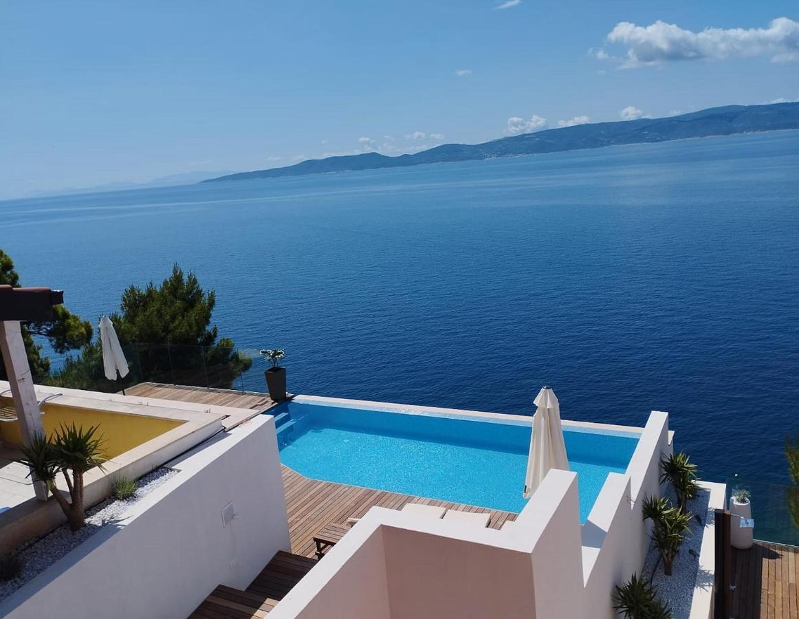 Luxury Apartments Villa Ruzmarina With New Heated Infinity Pool And Lounge Area Marusici  Zewnętrze zdjęcie